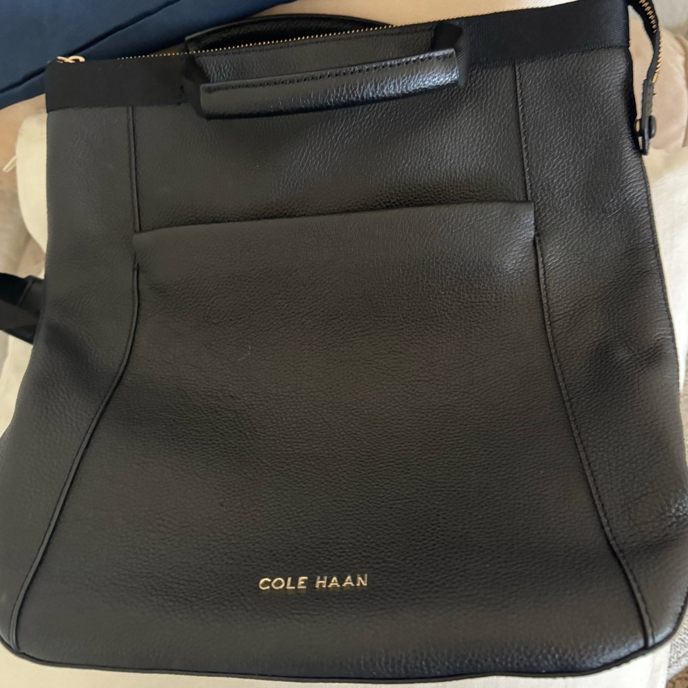 Cole Haan Black Leather Shoulder Bag